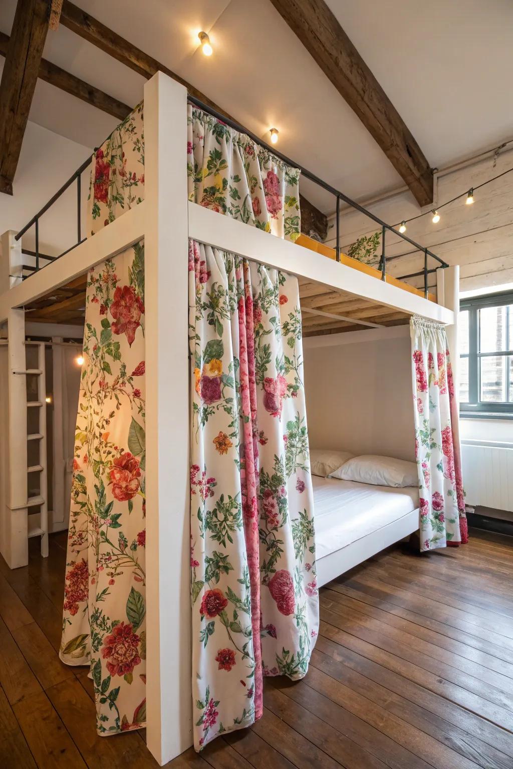 Decorative panels contribute personality and coziness.