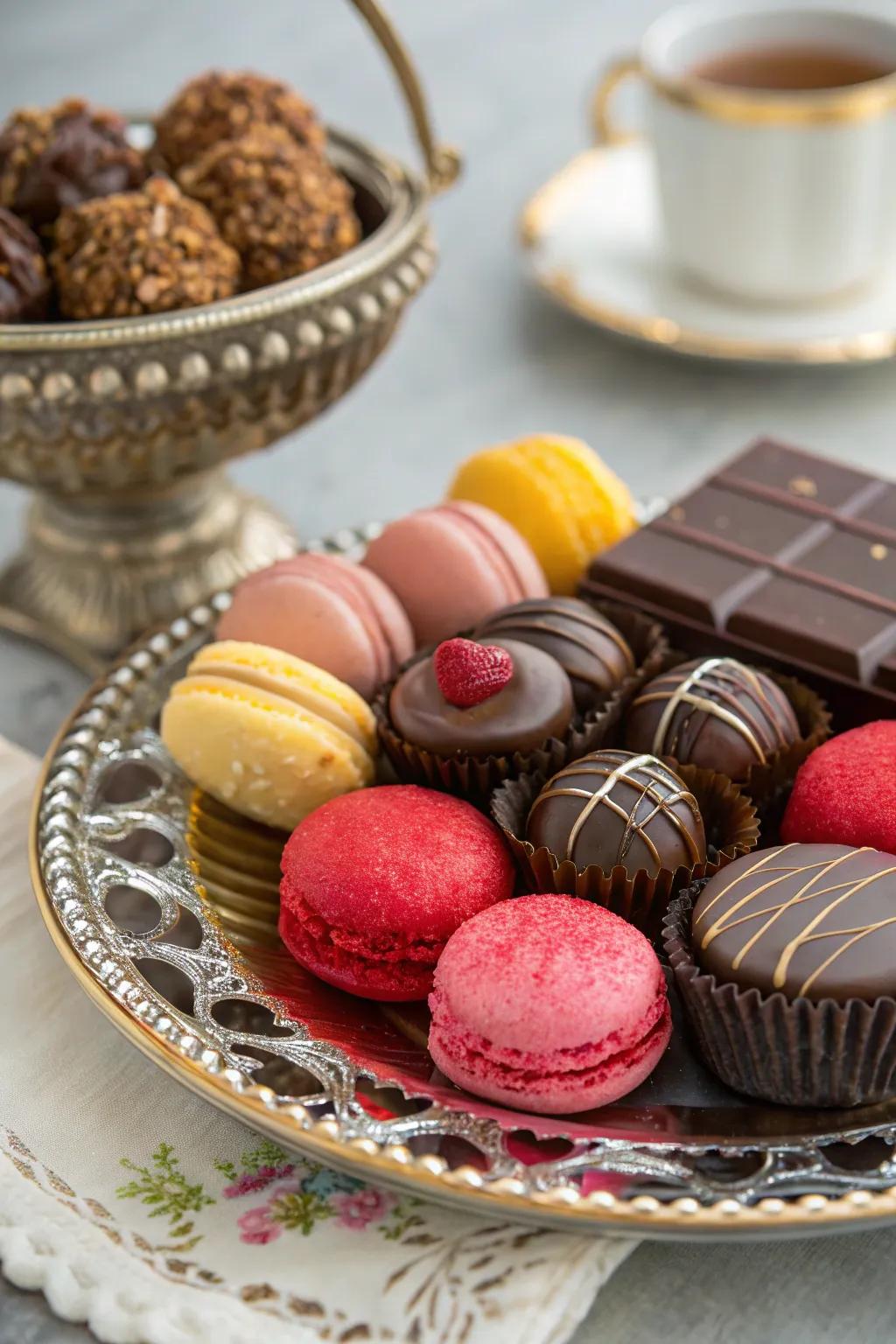 A tempting selection of saccharine treats for confection devotees.