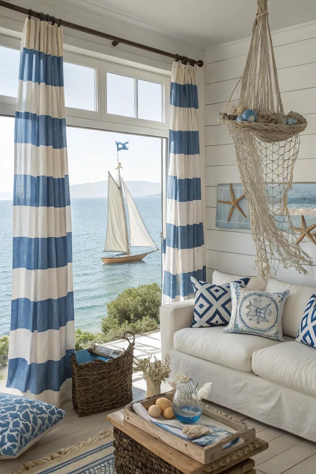 Coastal and maritime themes boost the Hellenic seaside charm.