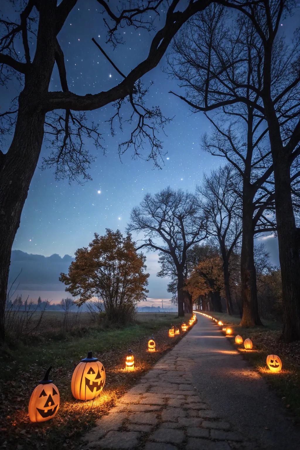 Lanterns bring a cozy and inviting glow to your Halloween decor.