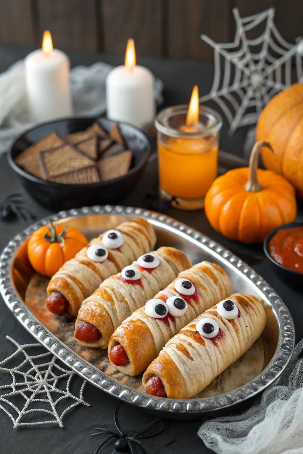 Delight your guests with wrapped canine pastries.