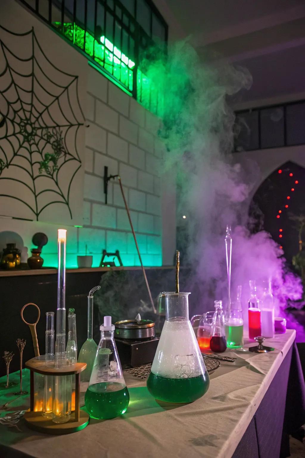Bring mad science to life with a spooky facility setup.