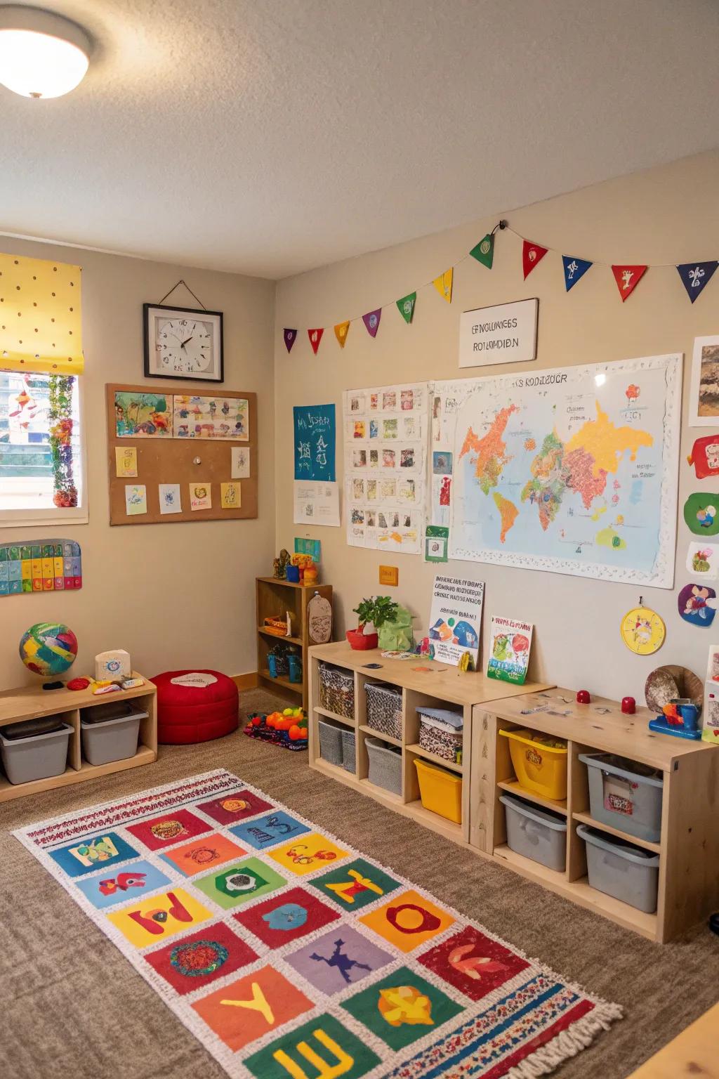 Themed decorations for an engaging environment.