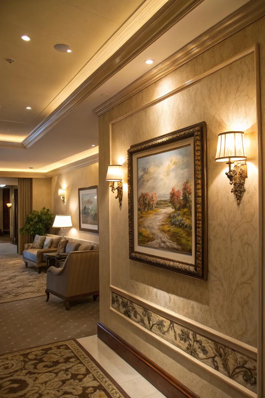 Illumination enhances the beauty of your walls