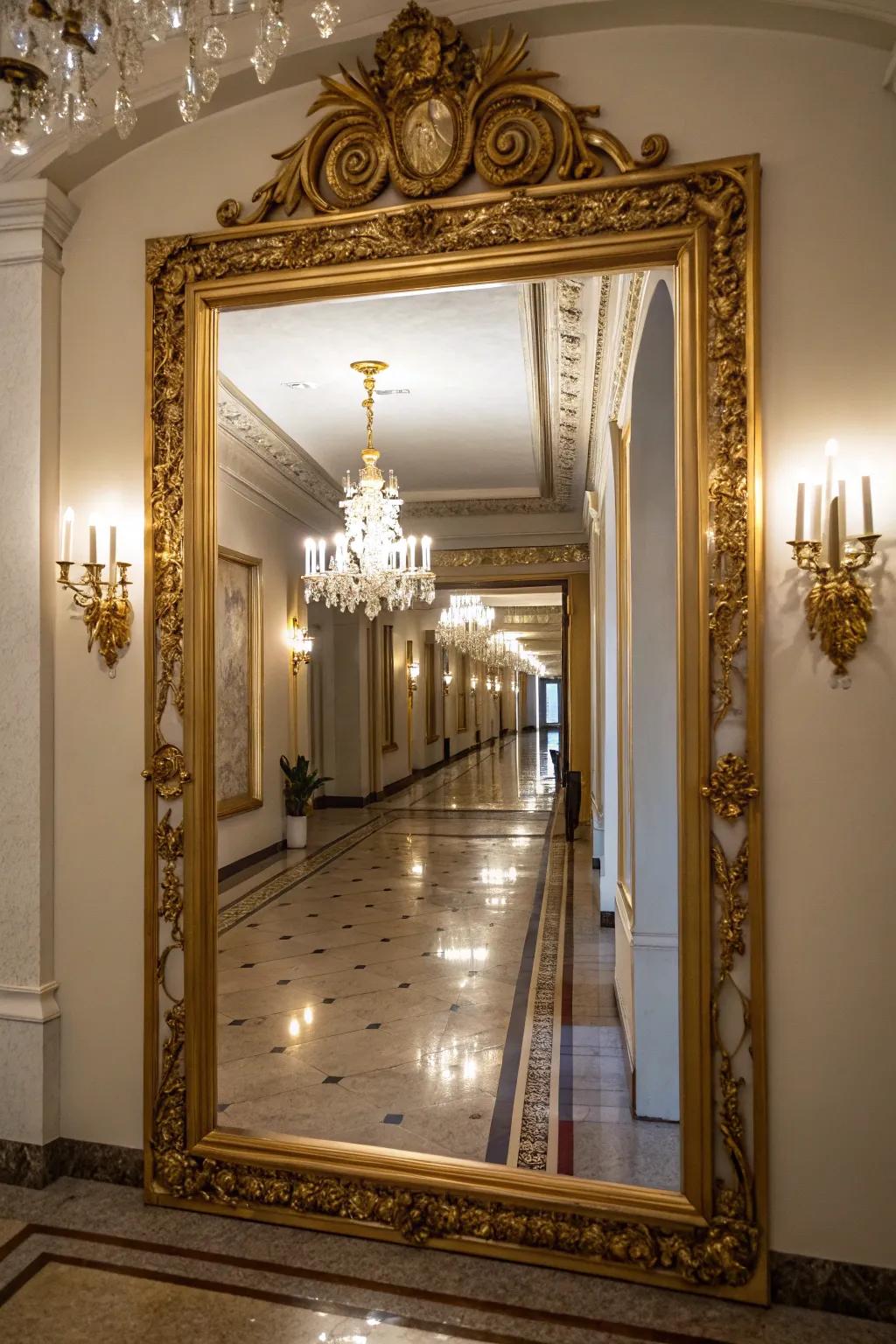 Mirrors enhance light and space in your area.