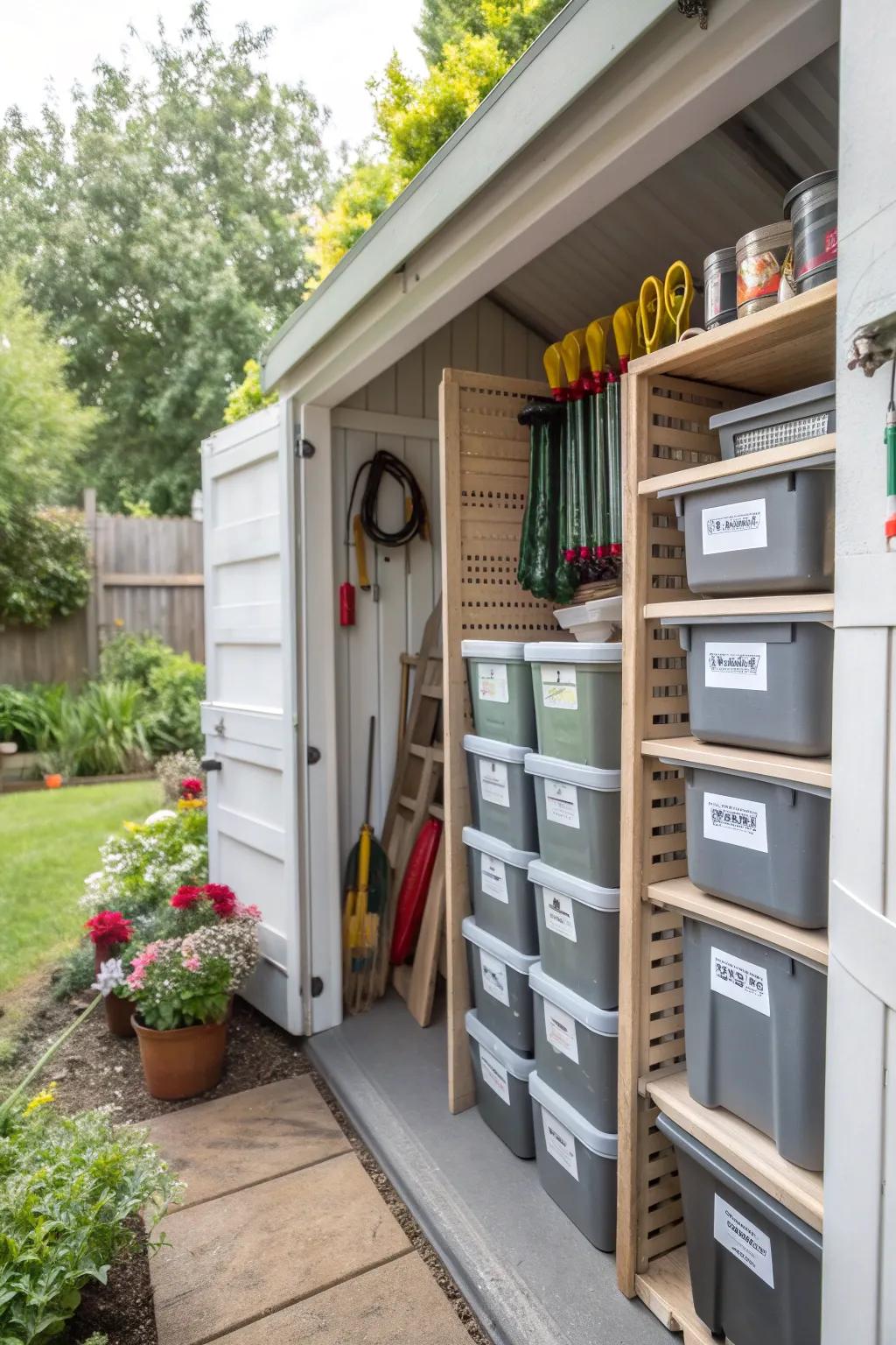 Clear tagging makes it easy to find every tool.