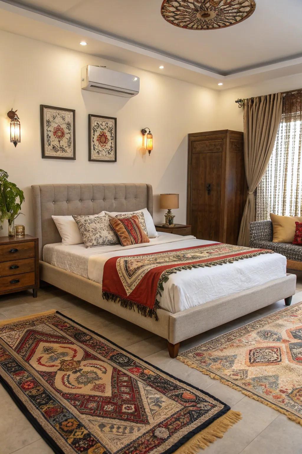 A fusion of modern and classic elements crafts a unique aesthetic.