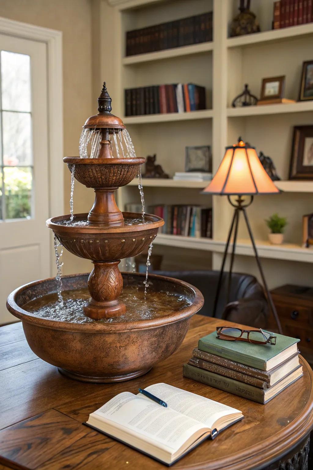 Bronze fountains introduce warmth and class to your design.