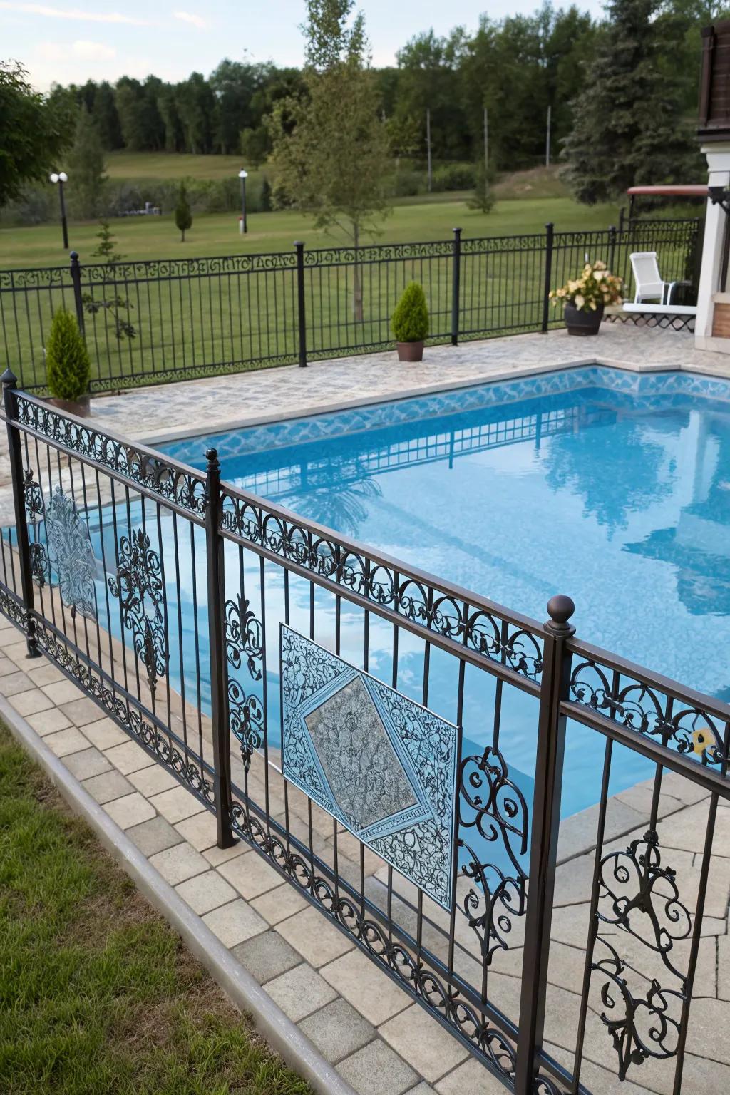 Artistic surrounds contribute an extraordinary touch to pool environments.