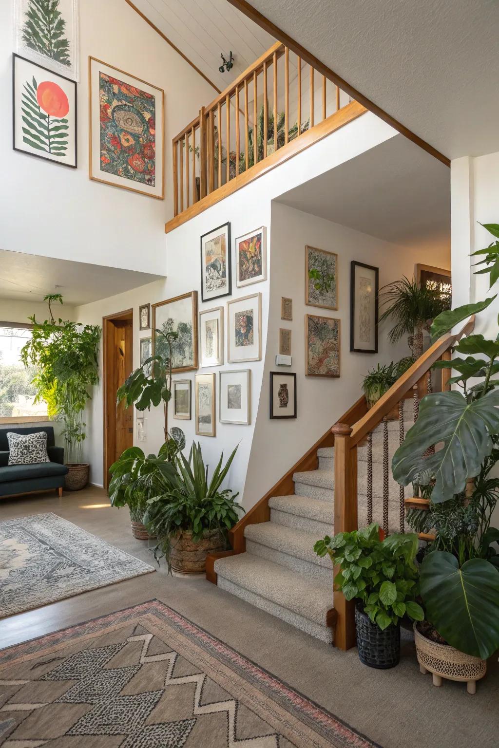 Employ craftsmanship and flora to infuse individuality and vibrancy into your dwelling.