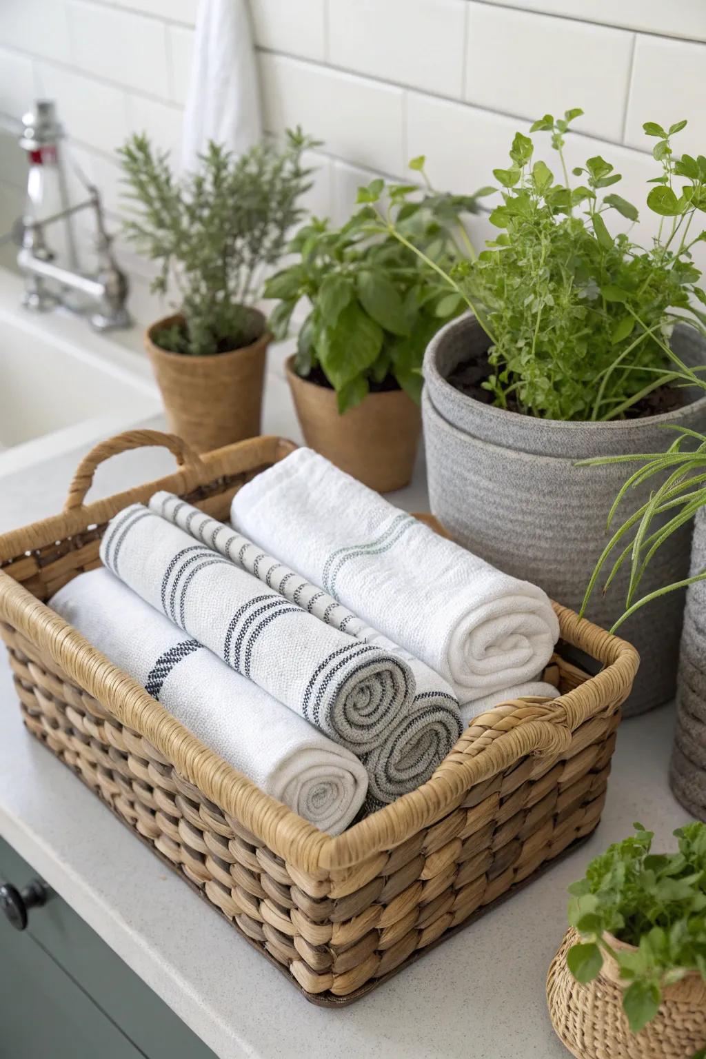 Raw elements have the capability to add a warm and charming ambiance to the kitchen's decor.