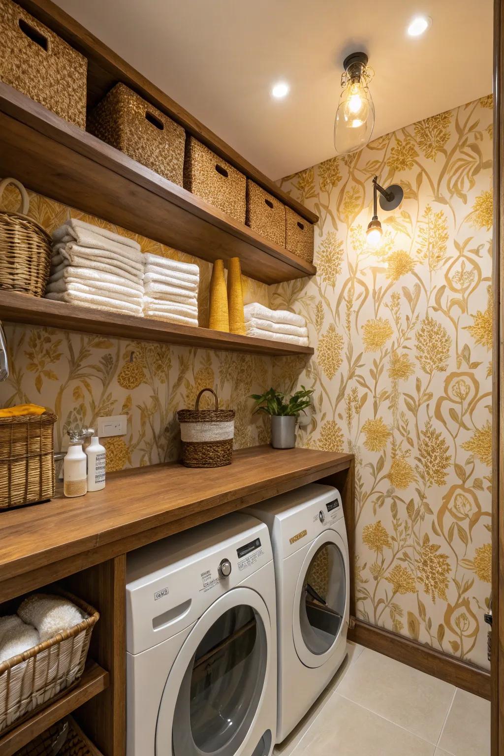 Warm hues provide a cozy and pleasant ambiance.