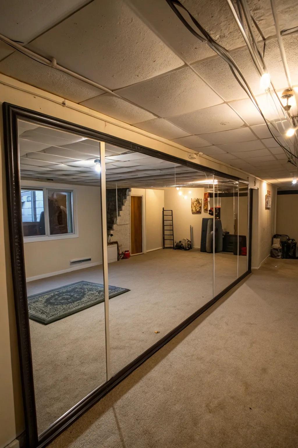 Mirrors throw off more light and spaciousness, turning the area into something larger.