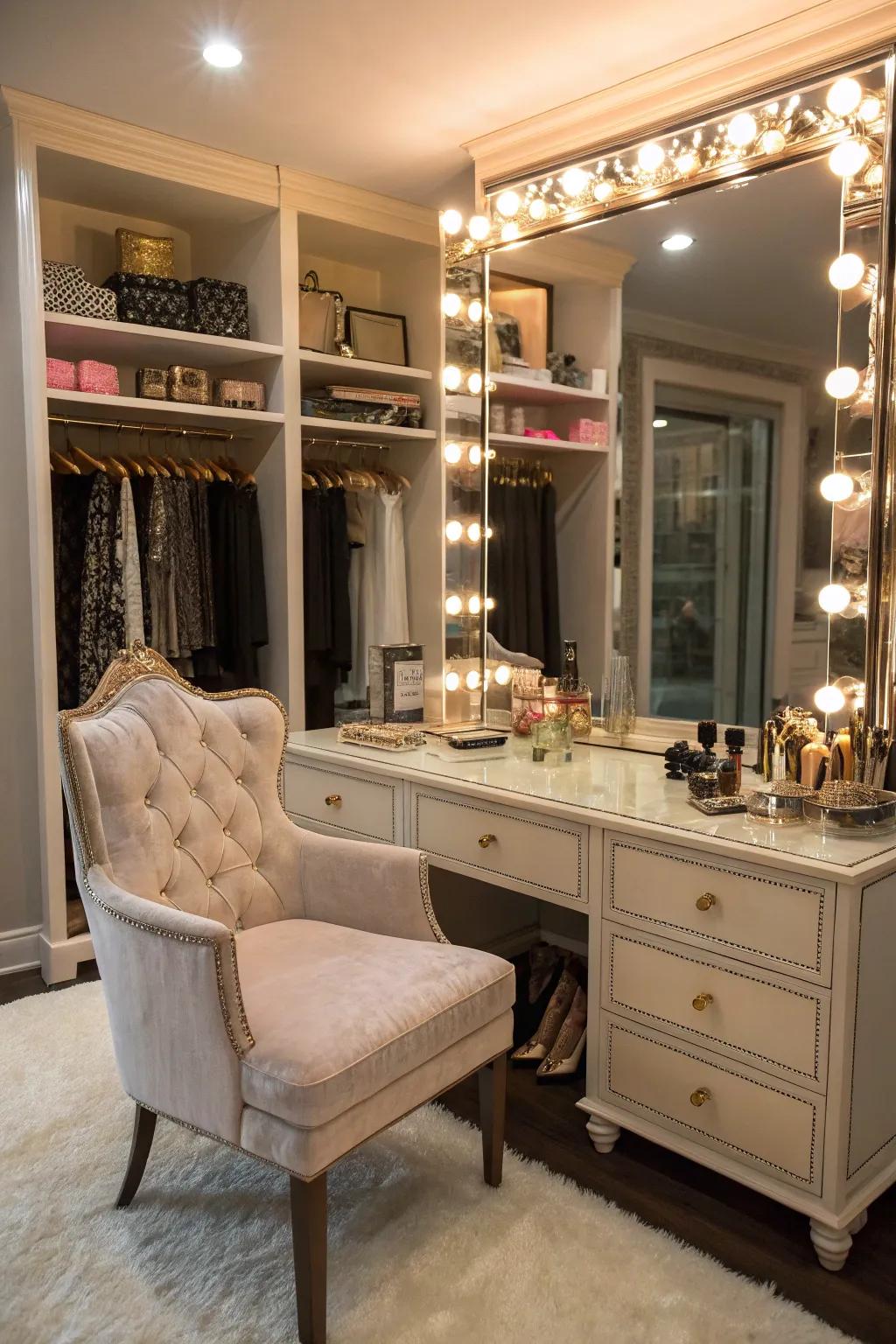 A bespoke priming nook featuring elegant blueprint constituents.