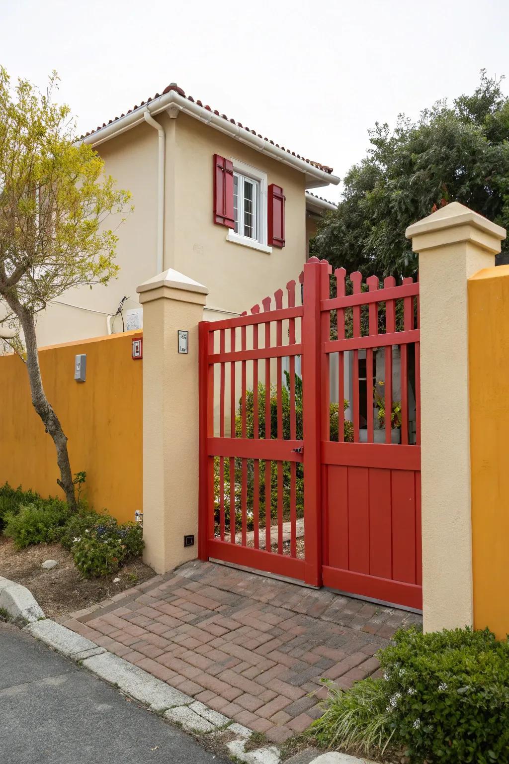 Vibrant and boldly colored main access