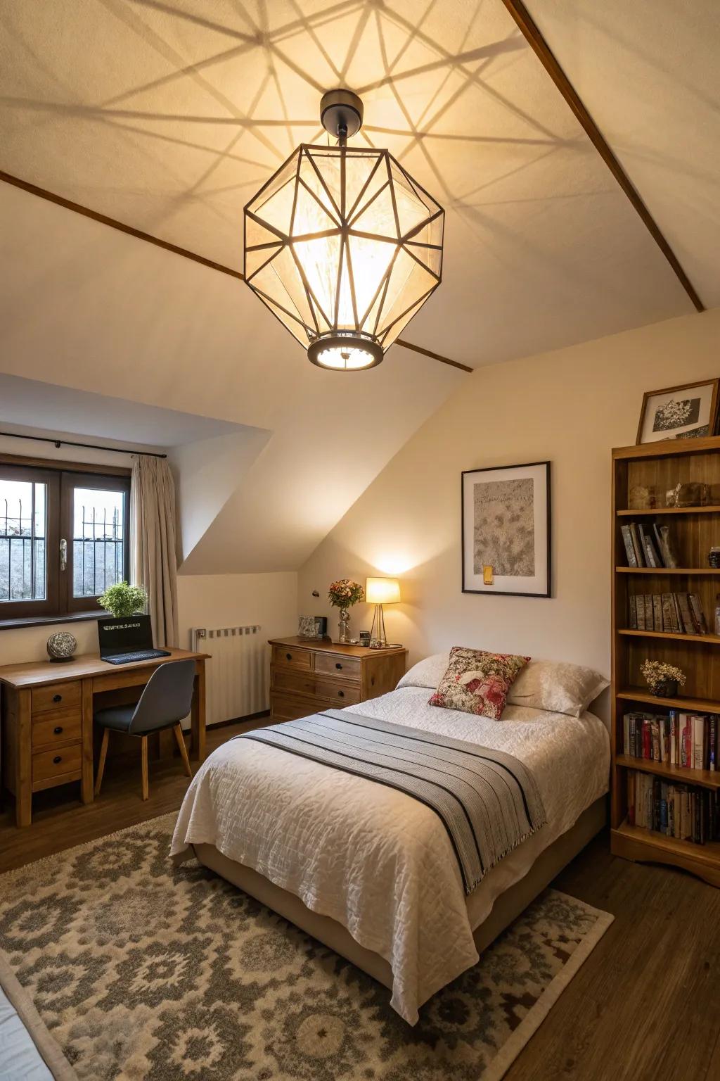 Ceiling fixtures balancing functionality with visual appeal.