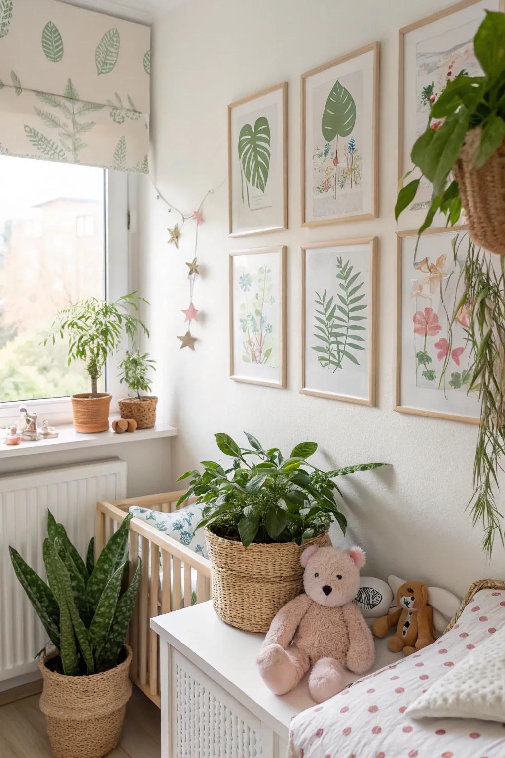 Stuff from nature makes a chill and lively spot.