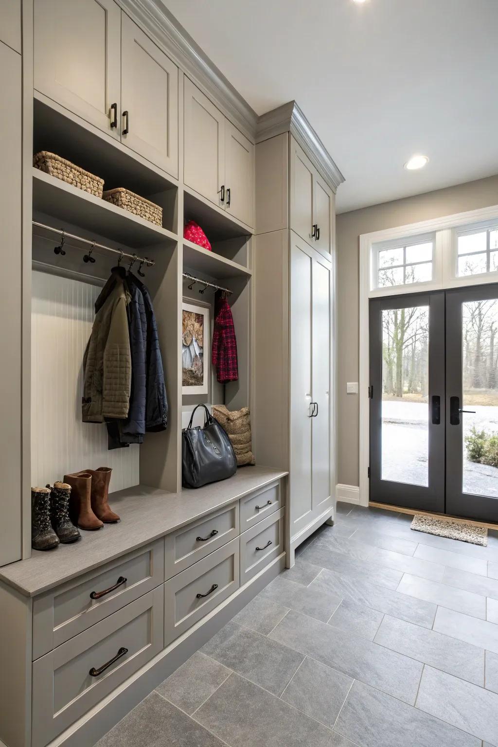 A thoughtfully designed layout optimizes space and functionality.