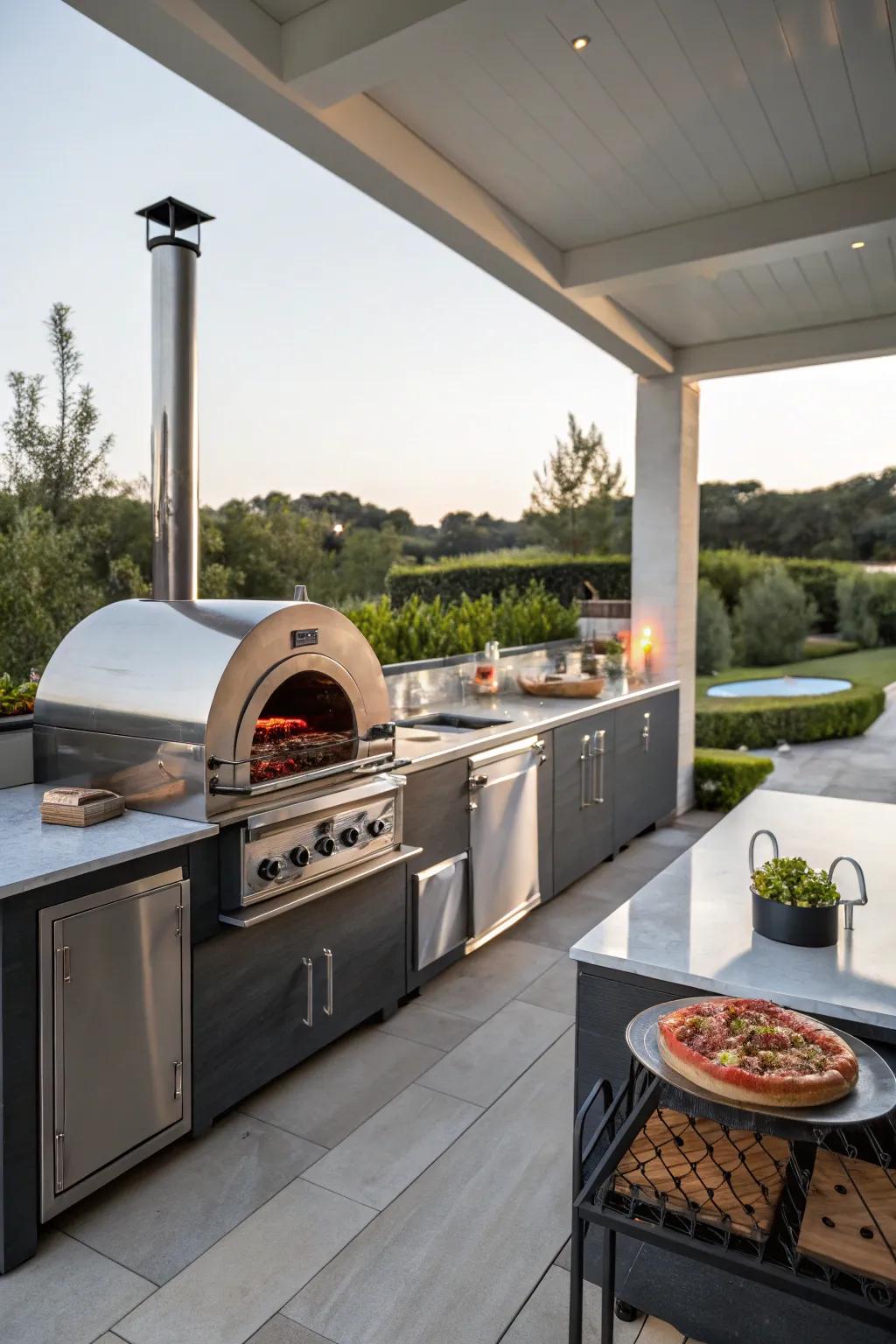 Advanced tech equipment that brings modern ease to outdoor cuisine.