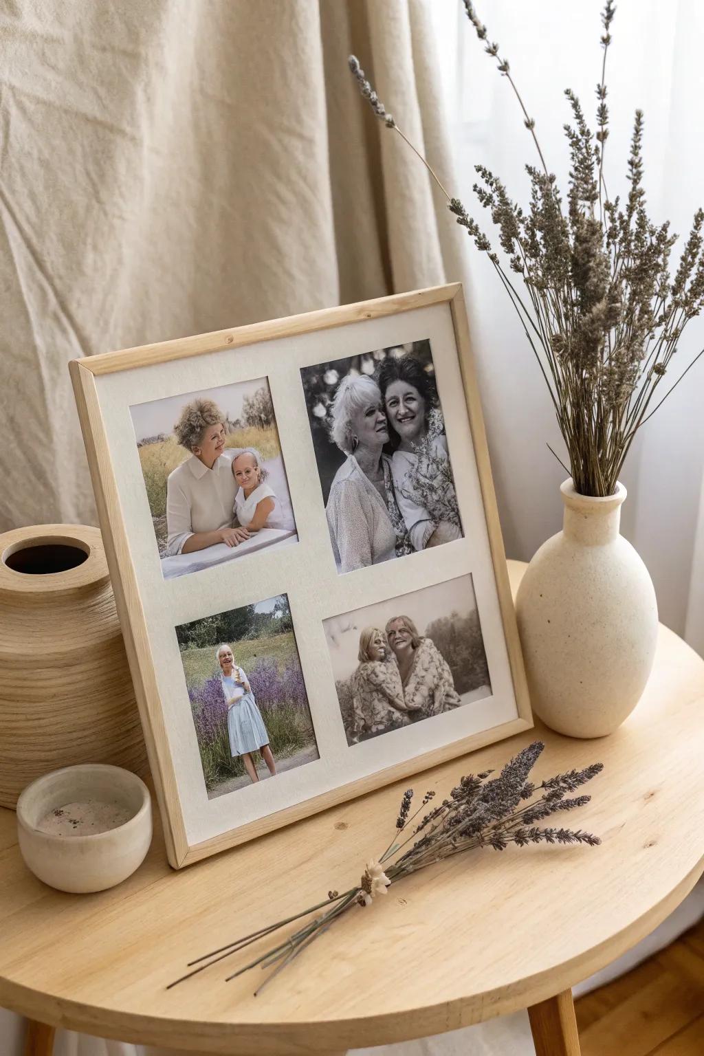 Celebrate the enchantment of family heritage with a timeless photo collage.