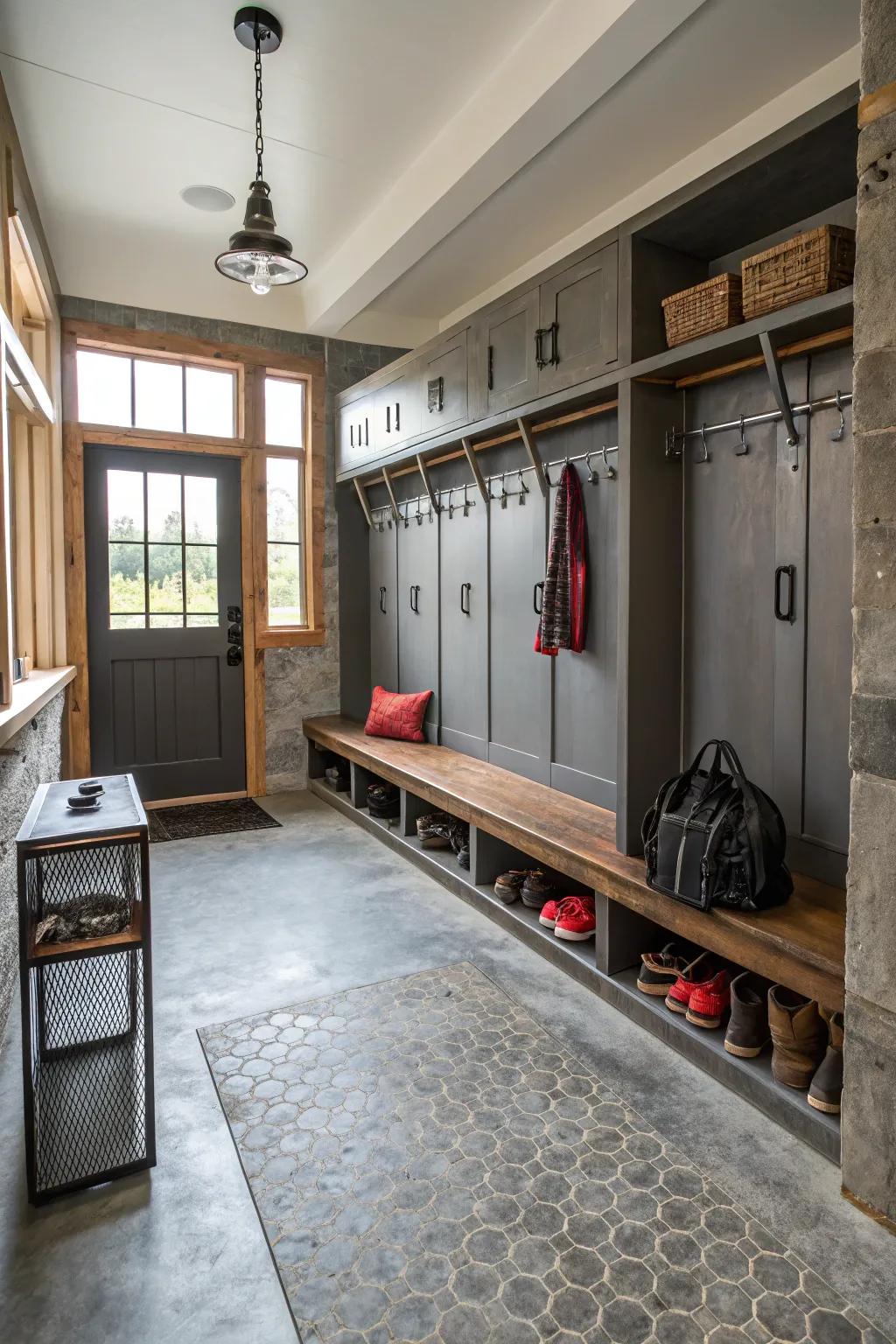 Concrete flooring delivers a sturdy base with boundless customization potential.