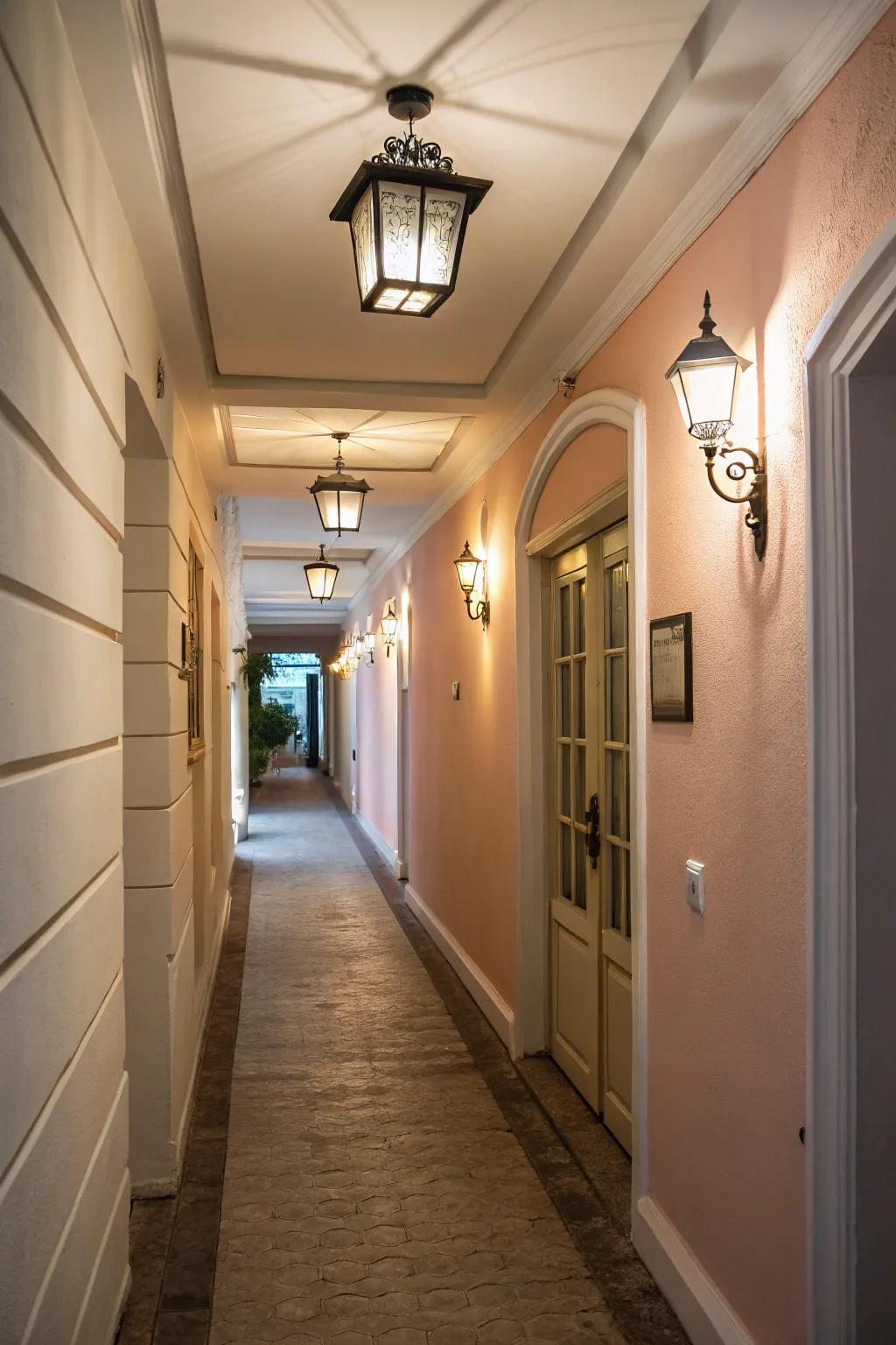 Gentle, diffused illumination cultivates a snug atmosphere in restricted spaces.
