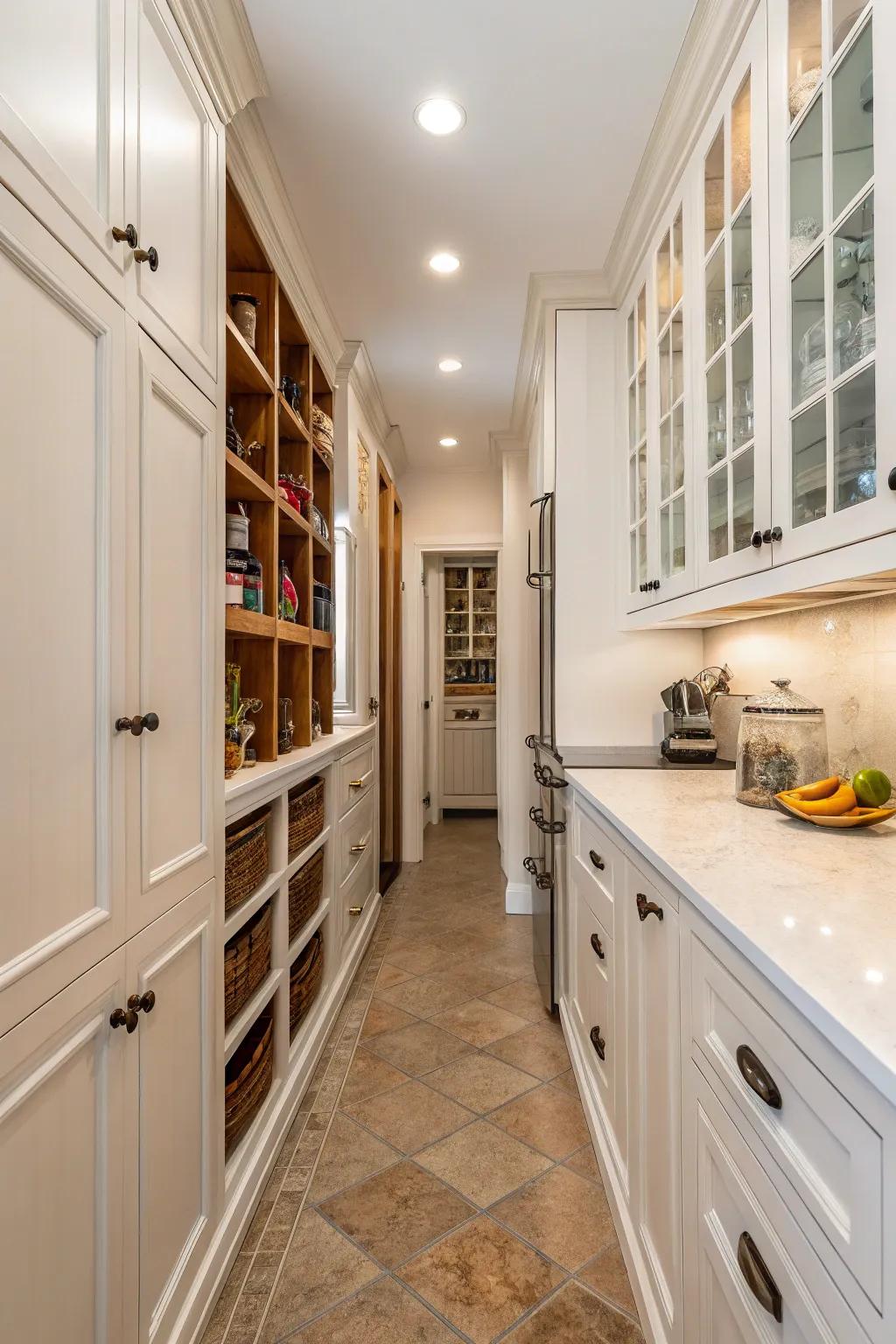 Upright space solutions make the most of narrow areas.