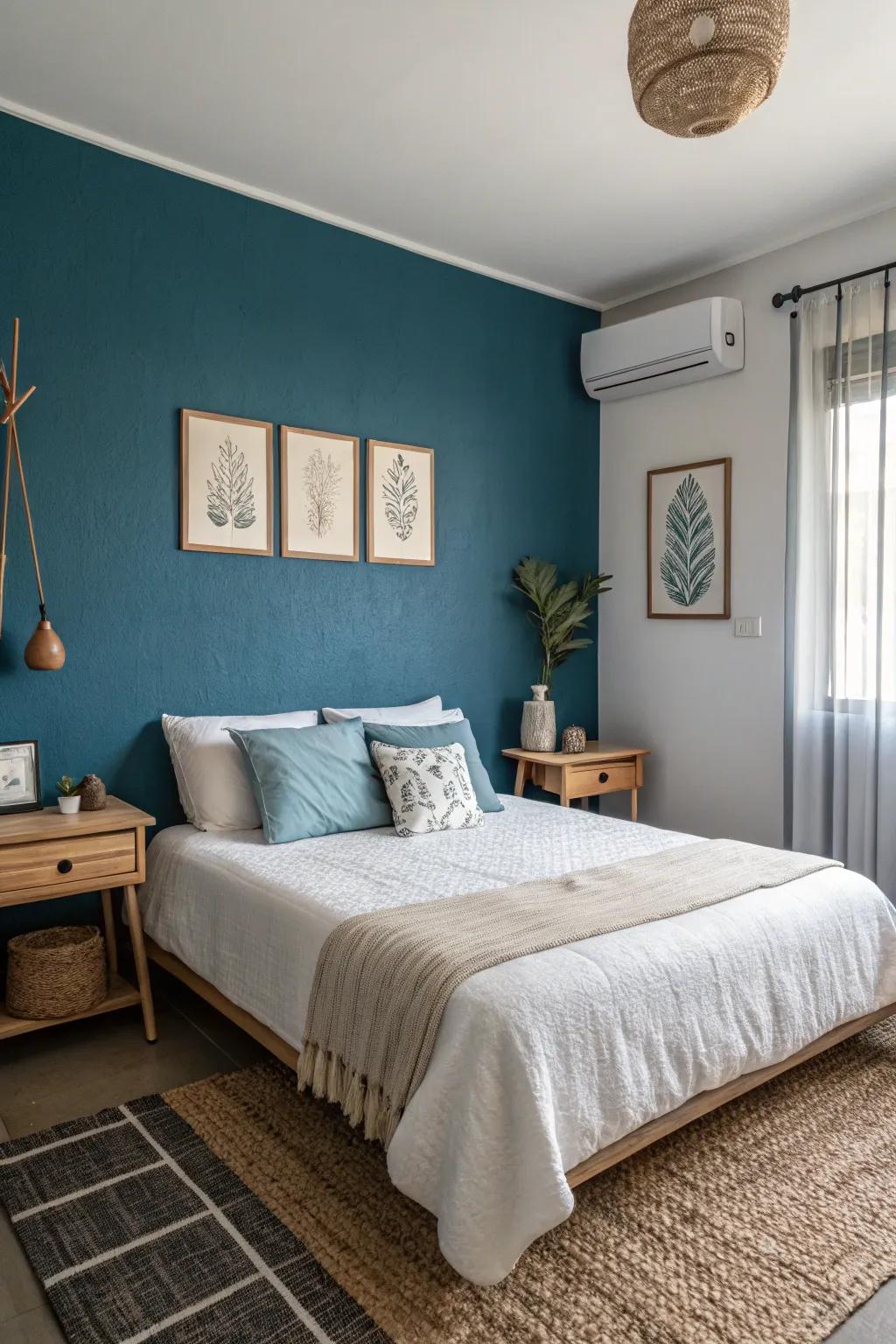 Feature walls in natural shades anchor any space.