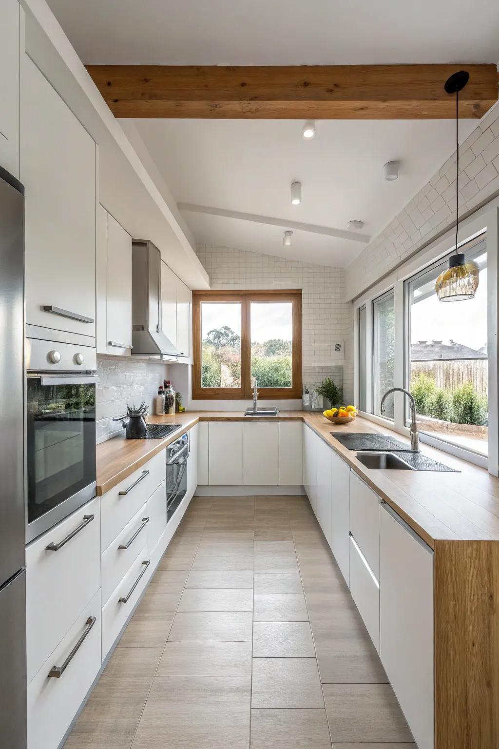 A minimalist blueprint highlights the open, decluttered area.