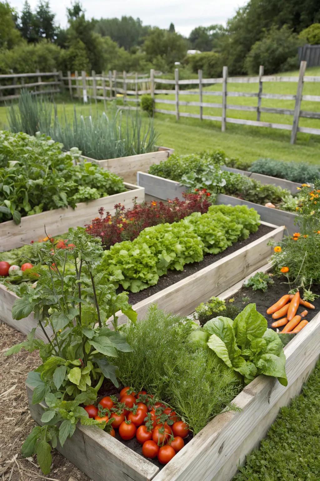 Elevated planter beds offer a clean and accessible approach to growing your own harvest.