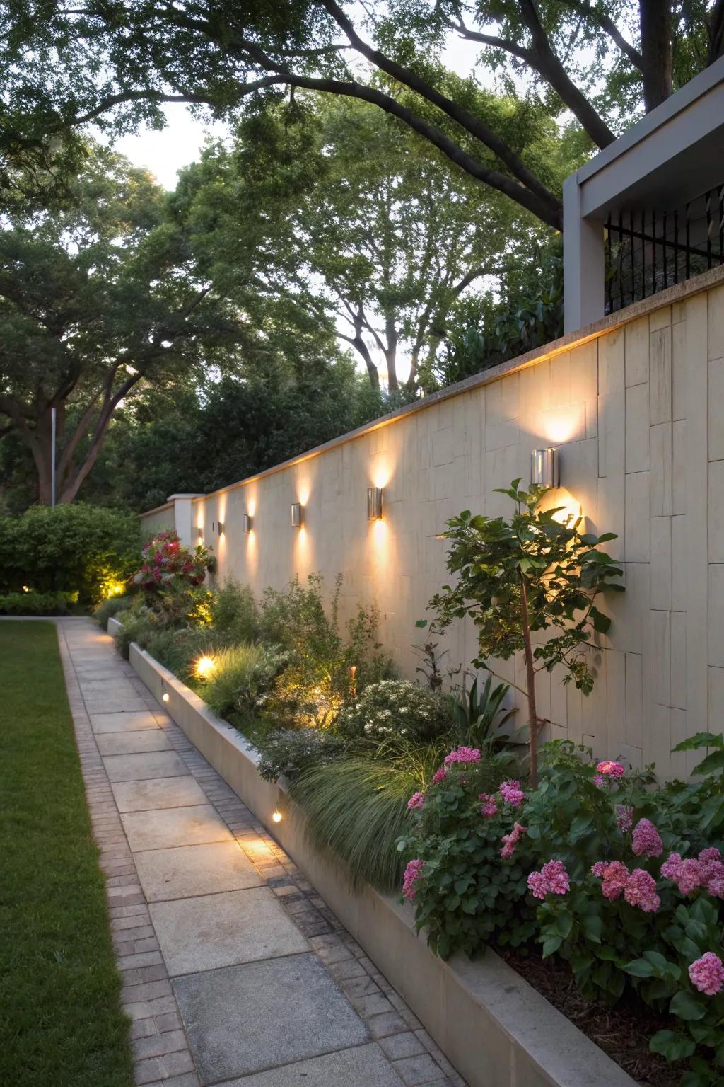 Lights that unite with nature for a harmonious appearance.