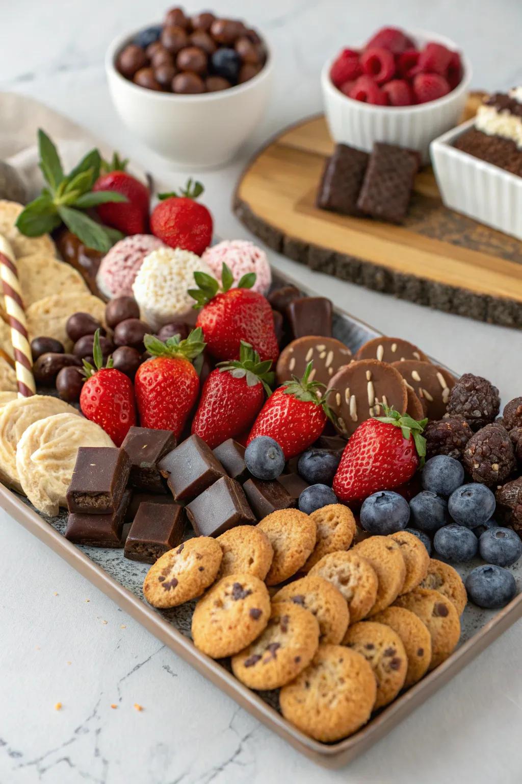 An alluring array of sweets perfect for dessert lovers.