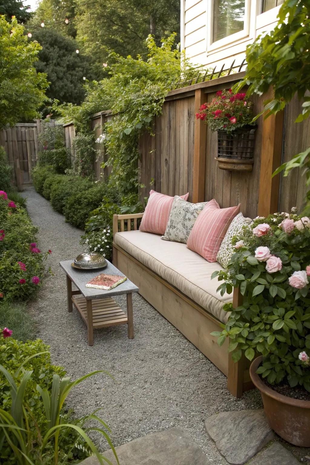 Unwind luxuriously in your stone-laid corner.