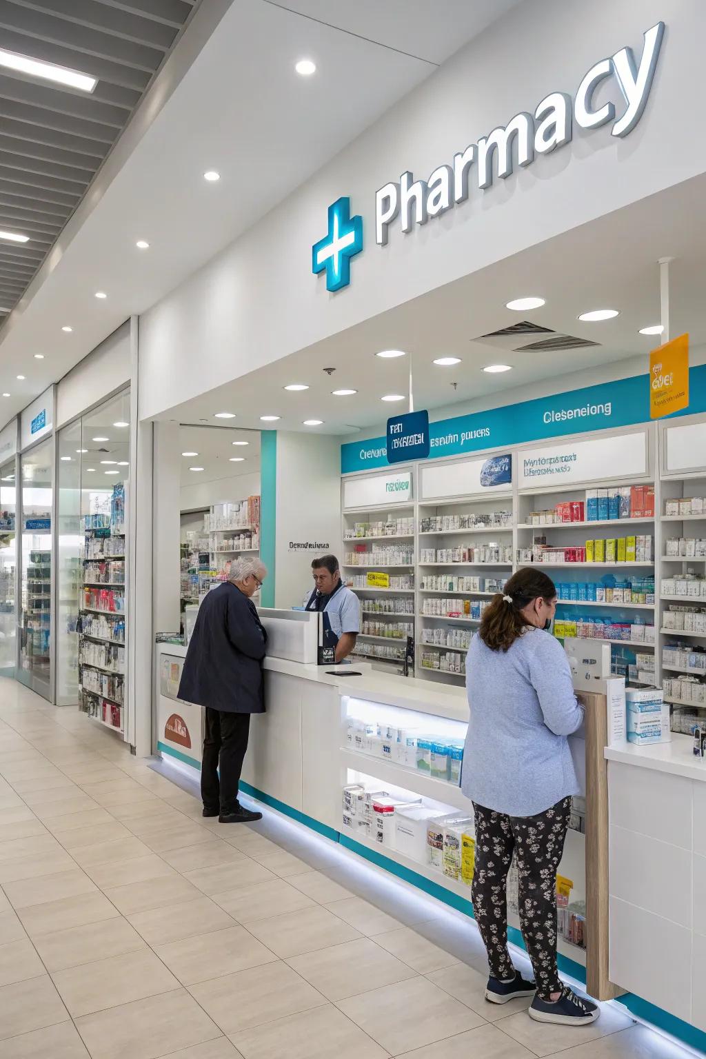 Facilitated consumer flow promoted through an open layout