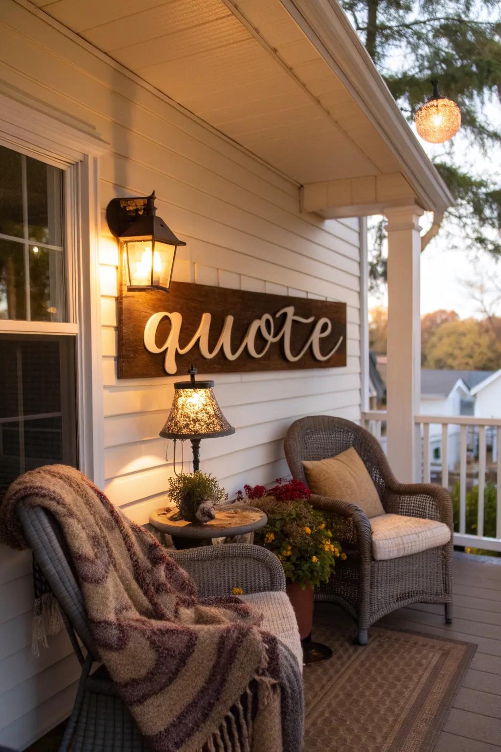 An motivational quote board that adds inspiration to your entryway.