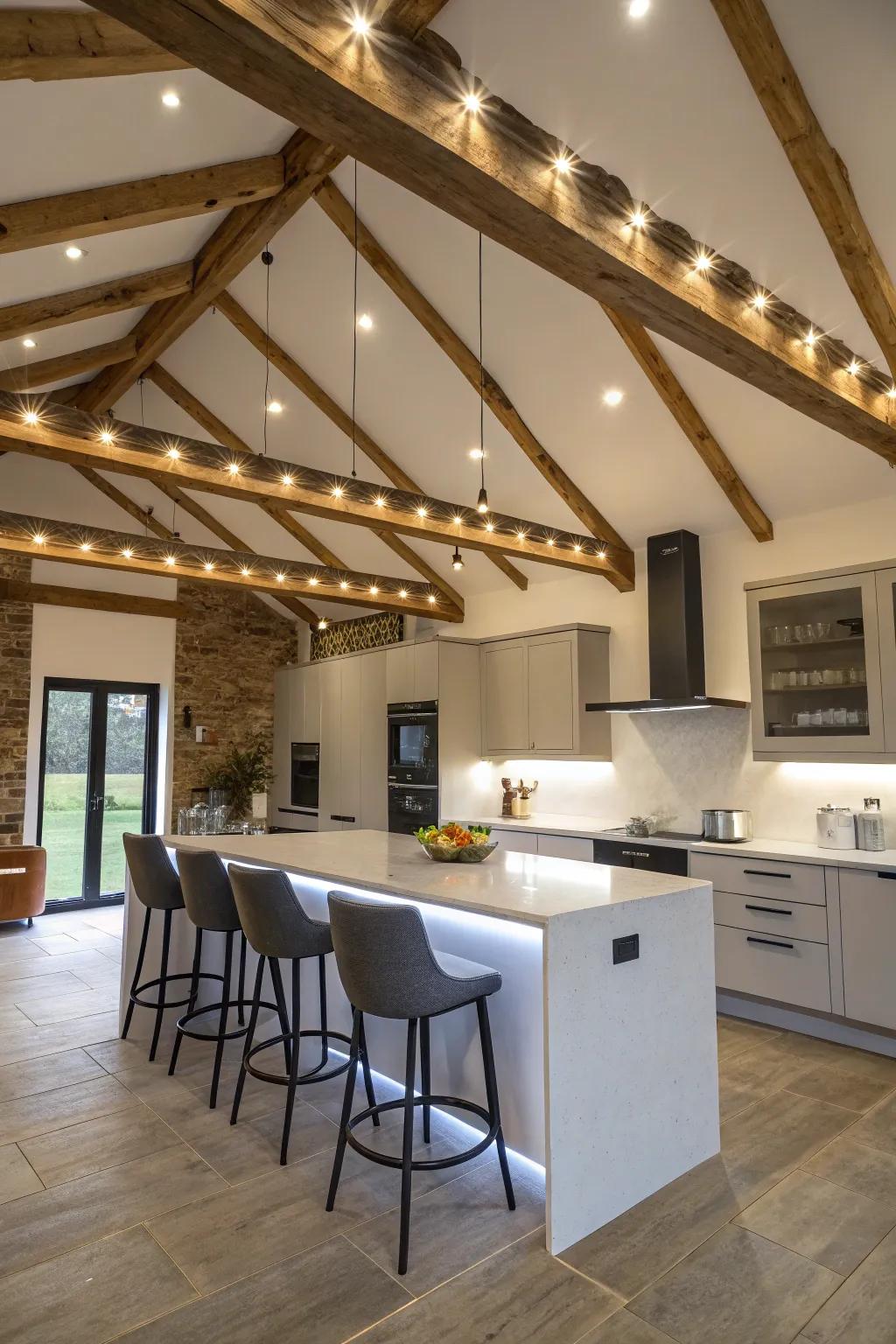 Show off your building with LED strips.