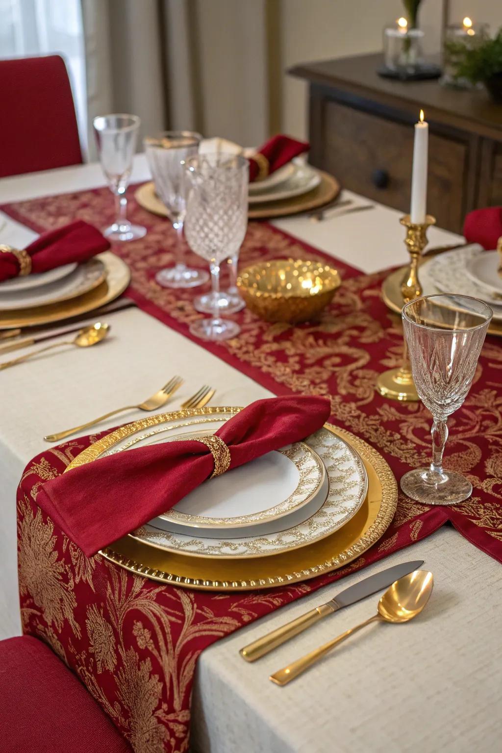 An elegant dining table design enriches the culinary adventure.