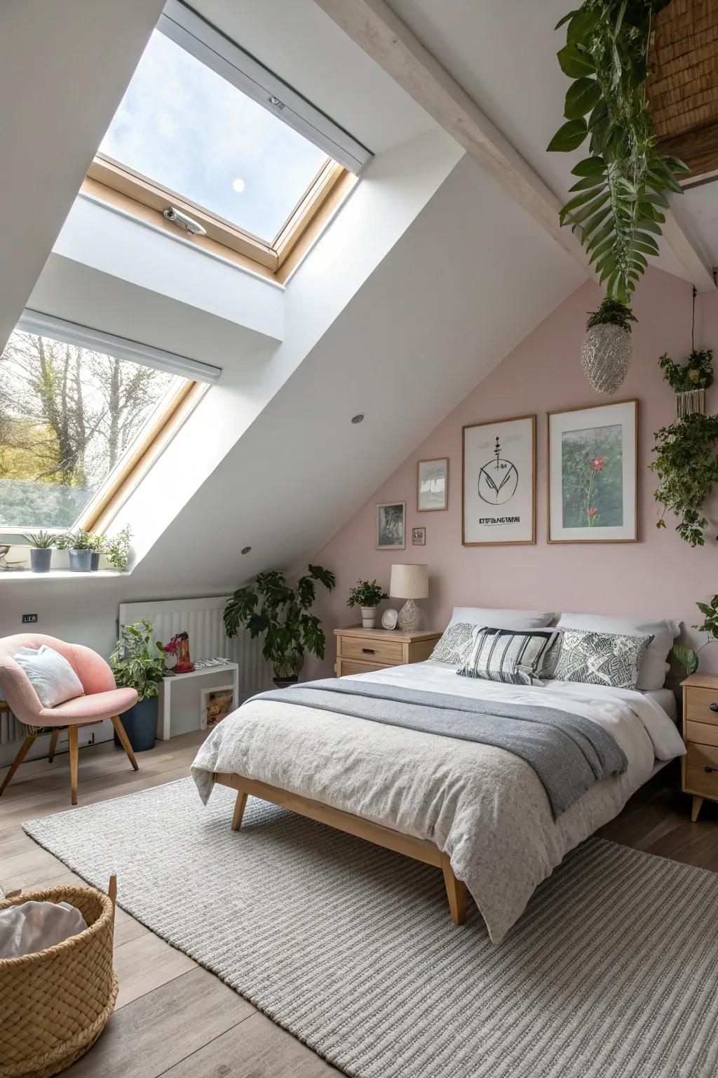 Remodeling the attic adds valuable room to a small house.