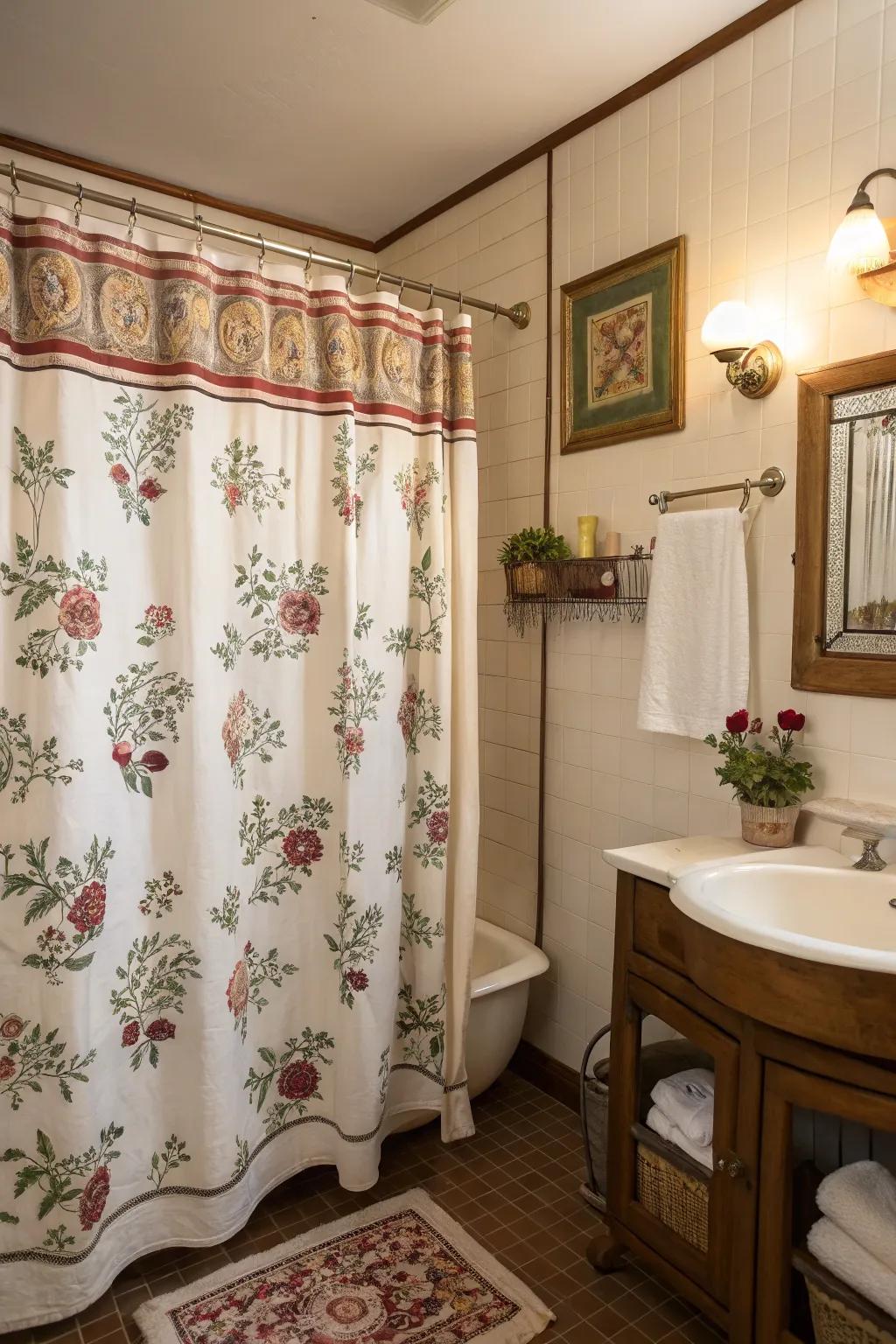 Vintage patterns impart a delightful sense of nostalgia.