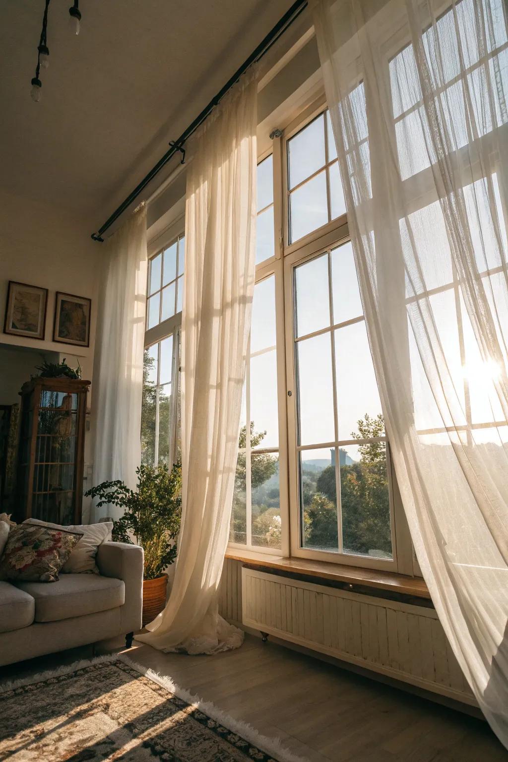 Natural light enhances spaciousness.