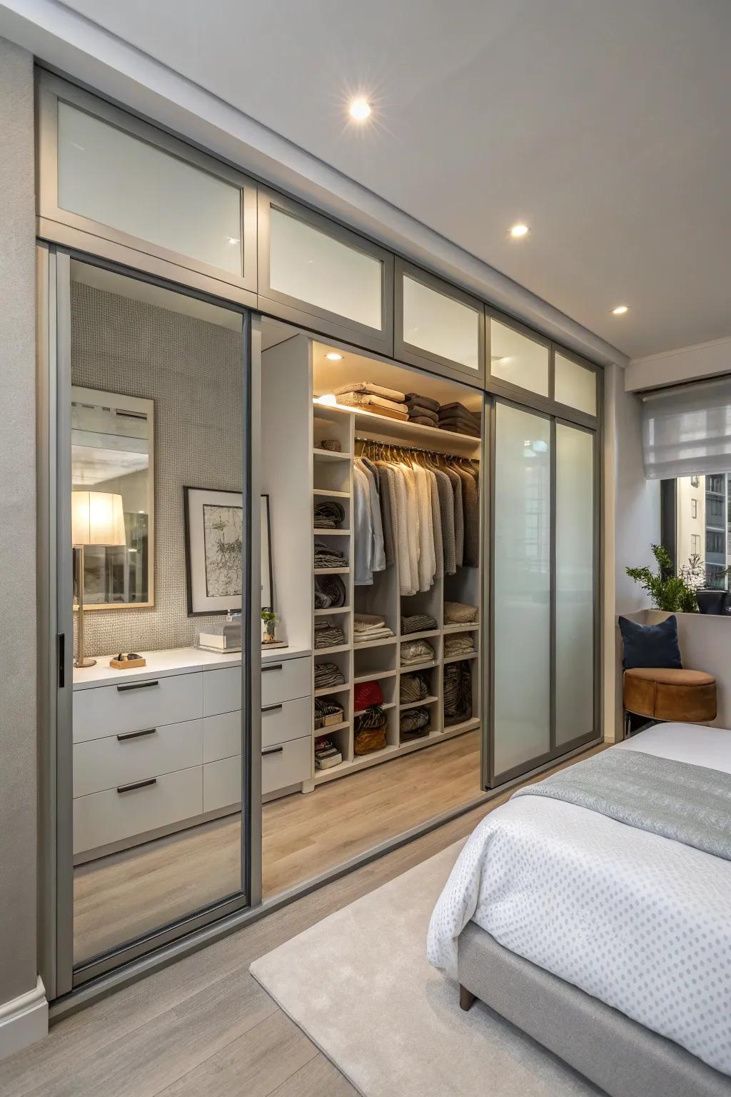 All-in-one storage for an organized space.