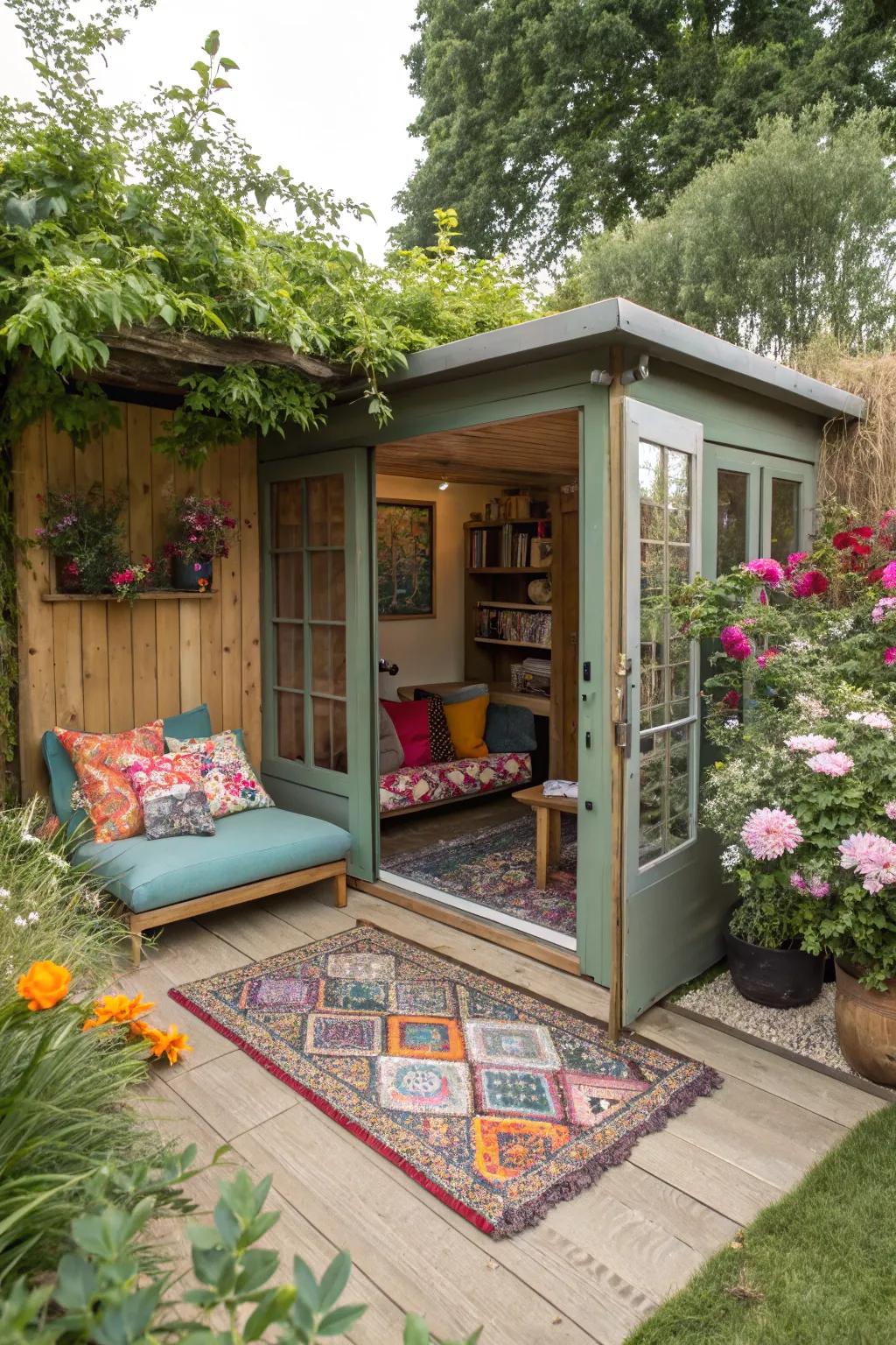 Introducing warmth with soft furnishings.
