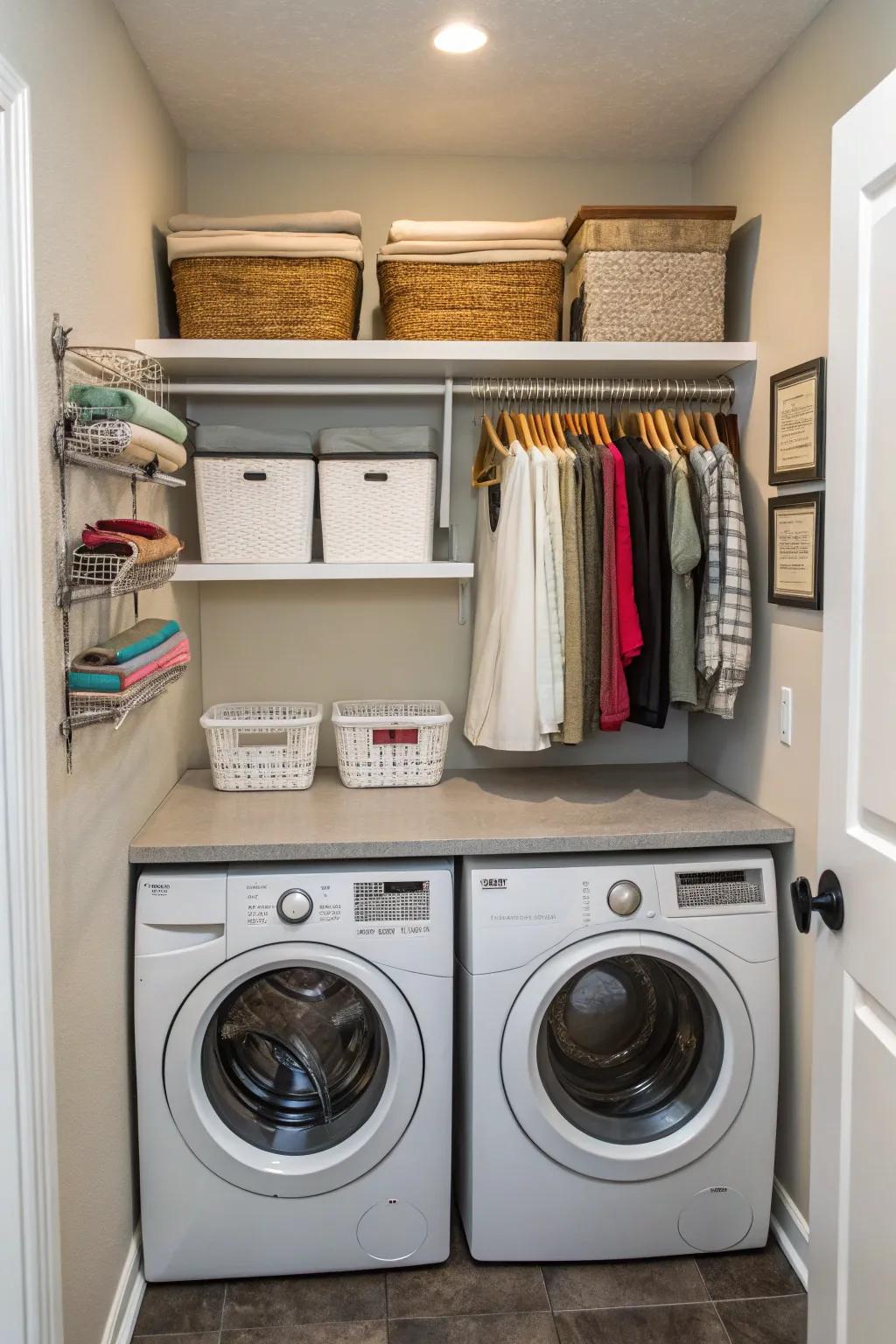 Enhance usefulness using a flexible folding station.