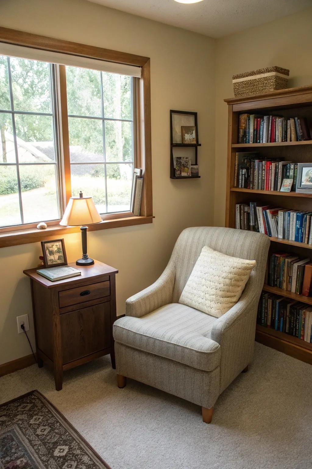 An inviting sitting area perfect for breaks or relaxed gatherings.
