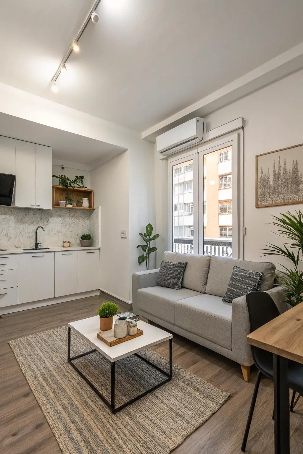 Minimalist designs maintain a clean and uncluttered feel.