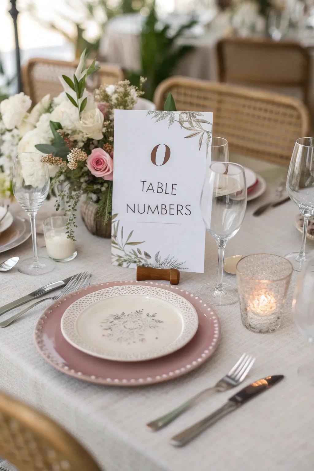 Integrated dinnerware settings provide a distinctive and fashionable impression.