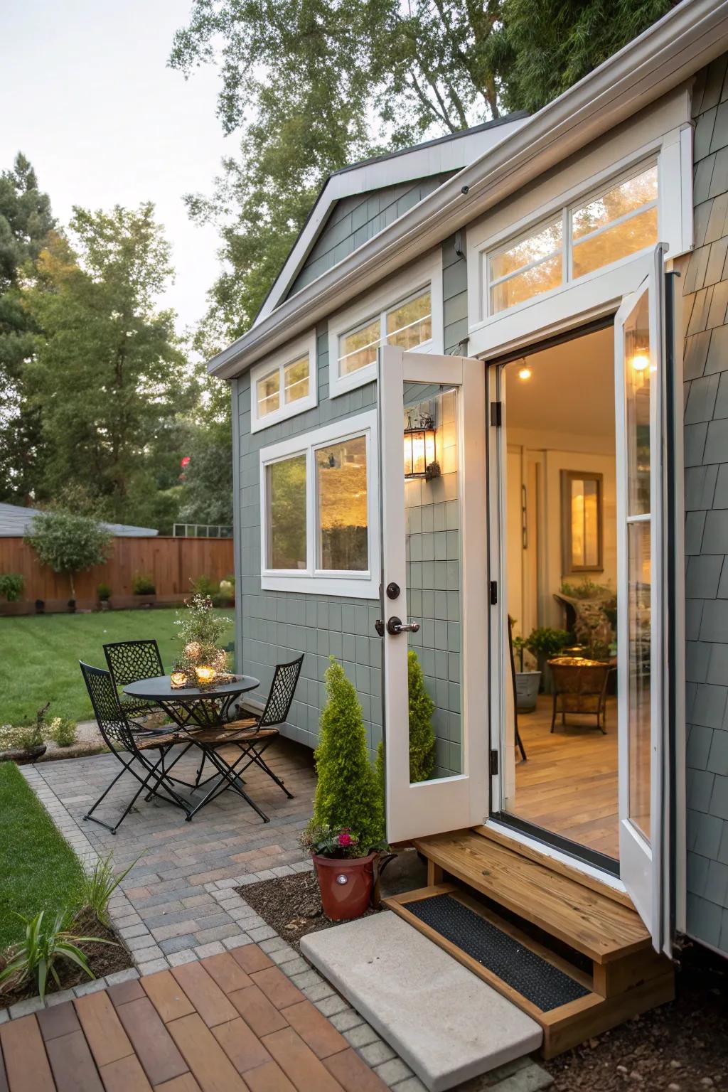 Sliding windows bring forth a streamlined and space-savvy option.