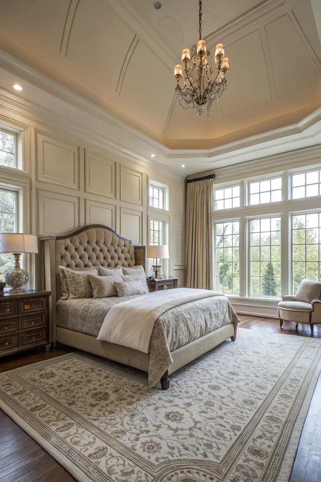 Ground-to-sky paneling fashions a sensational result.