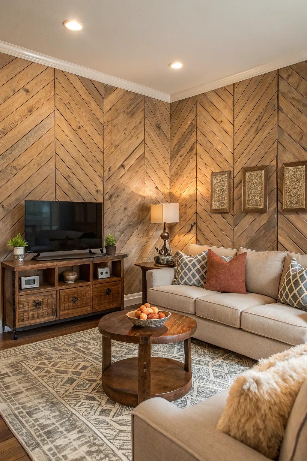 Textured walls introduce depth and intrigue to your living area.