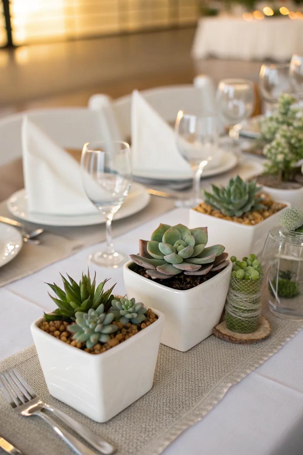 Eco-conscious aspects bring natural charm to the table